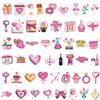 100 PCS 3D Valentines Day Stickers Love Theme Self-Adhesion Reward Stickers Bulk Vinyl Waterproof Decals for Kids Sticker-Bombing Gift Wrappings DIY Crafts Party Favors view 2