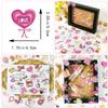 100 PCS 3D Valentines Day Stickers Love Theme Self-Adhesion Reward Stickers Bulk Vinyl Waterproof Decals for Kids Sticker-Bombing Gift Wrappings DIY Crafts Party Favors view 3