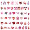 100 PCS 3D Valentines Day Stickers Love Theme Self-Adhesion Reward Stickers Bulk Vinyl Waterproof Decals for Kids Sticker-Bombing Gift Wrappings DIY Crafts Party Favors view 4