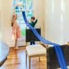 FlexTrack 5000 Flexible Race Car Track for Kids Toy with Suction Cups Compatible with Hot Wheels and Diecast 1/64th Cars and More 15 Feet Long Rolls Up Portable Racetrack (Racing Blue) view 1