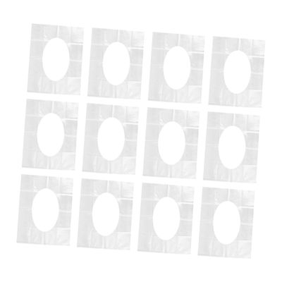 30 Packs Disposable Waterproof Toilet Seat Covers Non-slip Toilet Cushion Pads for Bathroom Accessories Mats for Travel and Hotels