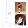 2X 1 Piece Doll Stands Display Holder for Dolls Model Girl Dolls Suitable /6 Dolls Pose Accessories view 2