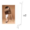 2X 1 Piece Doll Stands Display Holder for Dolls Model Girl Dolls Suitable /6 Dolls Pose Accessories view 4