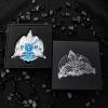 7 in 1 Dragon Roulette Dice Spinner for DND Dice Set - Metal D&D Dice with Gift Case for Dungeons and Dragons Game - D6 D8 D10 D12 D20 Cool DND Spinning Roulette Wheel Fidget Dice(Silver Blue) view 4