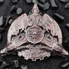 7 in 1 Dragon Roulette Dice Spinner for DND Dice Set - Metal D&D Dice with Gift Case for Dungeons and Dragons Game - D6 D8 D10 D12 D20 Cool DND Spinning Roulette Wheel Fidget Dice(Blood) view 1