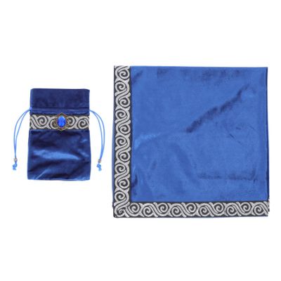 BRIGHTFUFU Tarot Card Tablecloth Divination Decor Unique Tarot Deck Cover Velvet Material