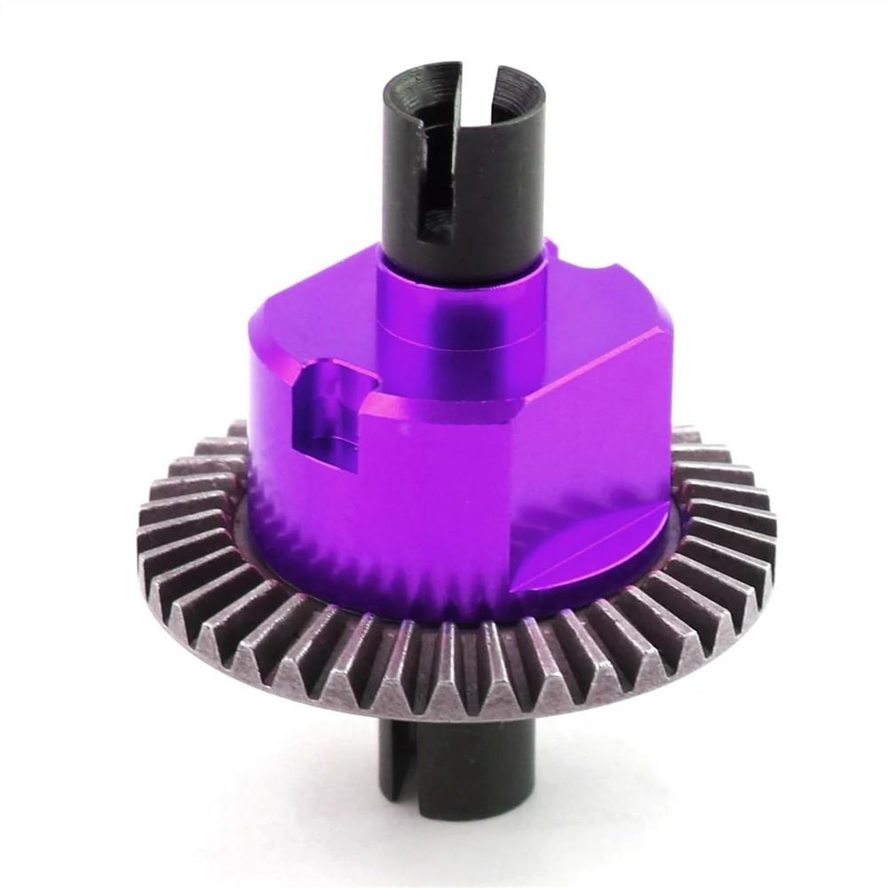 RC Car Accessories for HSP 94155 94103 94106 94107 94108 94111 94122 94123 94166 94177 94188 1/10 Replacement Metal Differential 02024 RC Car Upgrade Parts(Purple)