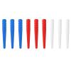 9pcs Cribbage Board Pegs, Plastic Cribbage Pegs Fit 1/8 Holes, Personalized Peg Board Game, Traditional Crib Board Pins for Cribbage Template Replacement Accessories (Red, Blue, White) view 1