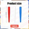 9pcs Cribbage Board Pegs, Plastic Cribbage Pegs Fit 1/8 Holes, Personalized Peg Board Game, Traditional Crib Board Pins for Cribbage Template Replacement Accessories (Red, Blue, White) view 2