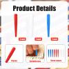 9pcs Cribbage Board Pegs, Plastic Cribbage Pegs Fit 1/8 Holes, Personalized Peg Board Game, Traditional Crib Board Pins for Cribbage Template Replacement Accessories (Red, Blue, White) view 3