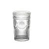 LUOHANUS Water Cup Retro Relief Glass Cup Cold Drink Cups Transparent Juice Cup(2pcs,350ml) view 1