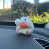 Cute Stealing Hamster Car Interior Decoration Gourmet Hamster Figures Home Desk Decor Home Desk Decor Ornament(Grey-Almond) view 1