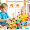 STEMTiles 64PCS Magnetic Building Blocks, Montessori Magnet Toys for Kids Toddlers, STEM Learning Toys for Boys and Girls, Creativity Kids Game view 2