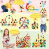 STEMTiles 64PCS Magnetic Building Blocks, Montessori Magnet Toys for Kids Toddlers, STEM Learning Toys for Boys and Girls, Creativity Kids Game view 4