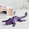 3D Printed Articulated Chameleon Fidget Toy - 12Inch PLA Flexible Lizard Figurine with Movable Joints, Stress Relief Desk Decor & Unique Gift for Reptile Lovers & Adults view 3