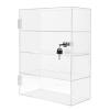 4 Tiers Clear Display Case for Figures Acrylic Display Case with Lock Key Countertop Display Case Clear Showcase Display Cabinet Dustproof Showcase for Collectibles Action Figure(4 Tiers) view 1
