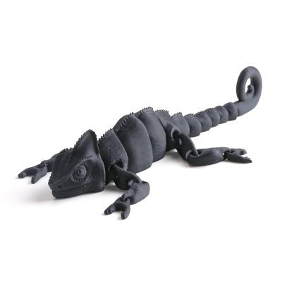 3D Printed Chameleon Articulated Fidget Toy - 12Inch PLA Flexible 3D Lizard Toy with Movable Joints, Stress Relief Desk Decor & Unique Gift for Reptile Lovers & Adults