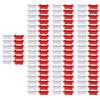 ZJchao RC Drift Race Road Barrier Sturdy Long Service Life Small Lightweight Easy to Carry 120pcs Red and White view 1