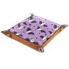 PU Leather DND Dice Trays Portable Dice Rolling Tray Large Storage Tray for Desktop Storage and RPG Board Games, Halloween Bats Ghost view 1