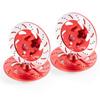 WEFEINO 4Pcs Aluminum Alloy Wheel Brake Disc Upgrade Parts for 1/7 UDR Unlimited Desert Racer RC Car (Red) view 1