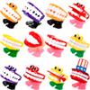 Drayear 12 Pcs Wind Up Teeth Chattering Toys Novelty Wind Up Walking Teeth Chomping Teeth with Eyes and Feet for Kids Birthday Halloween Christmas Party Favors Novelty Gag Gifts view 1