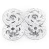 RCHUBAM 1:7 RC Brake Disc 4PCS Aluminum Wheel Brake Disc Drive Hub Compatible with 1/7 Unlimited Desert Racer UDR RC Car Upgrade Part (Silver) view 3