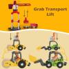 JugueteLand 104 Pcs Wooden Train Set for Toddlers, Magnetic Trains with Track for Kids Ages 3-6, Compatiable with Major Brands, Construction Railway Playset Gifts for Boys and Girls Ages 3+ view 3