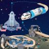 82 PCS Wooden Train Set for Toddlers, Space Train PlaySet with Tracks, Compatible Major Brands, Toy for Kids Ages 3+ view 4