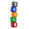 2025 Feng Shui Five Element Lucky Dices Five Color Dice Bring Good Luck w5655 view 4