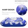 3FLQOOPP Inflatable Net Double Hammock Floating Row, Adult Foldable Backrest Recliner Water Swimming Pool Beach Floating Bed Sofa, Light Swimming Equipment,Blue Water Inflatable Toy (Color : Blue) view 3