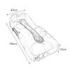 3FLQOOPP Inflatable Floating Row, Adult Outdoor Water Swimming Pool Mattress Portable Foldable Floating Row, Camping Office Air Beach Swimming Pool Bed Recliner,D Water Inflatable Toy view 2