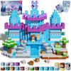GraceDuck Magnetic Blocks - 150PCS Magnetic Blocks Build Ice Castle - Magnetics Toys for Montessori Toddler Christmas Birthday Gifts - STEM Sensory Toys for 3 4 5 6 7 8 9 10 Year Old Girls view 1