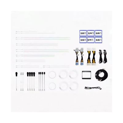 33 Lights 128 Colors Ambient Light Compatible with BYD DENZA D9 Compatible with DMI EV 2022 Solid Color Model Symphony Color Model Atmosphere Light(Symphony)