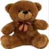 Brown Bear Christmas Plush Toy with Red-Nosed Reindeer T-Shirt and Santa Hat - 9 Inch Classic Holiday Stuffed Animal for Christmas Decorations and Gifts view 3