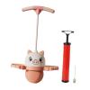 kowaku Pogo Jump Ball Pogo Stick Balance Board Funny Bouncing Ball High Jumping Toy for Gift Outdoor Exercise Balance Ability Indoor, Pink view 1