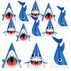 Chinco Shark Birthday Party Hats Shark Fin Hat, 12 Pcs view 1