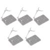 FAUOSWUK Action Figure Stand,5 Packs Figure Holder Display Acrylic Figure Stand For Dolls Adjustable Action Figure Display Stands 125 x 75 x 59 x 59 x 100mm view 1