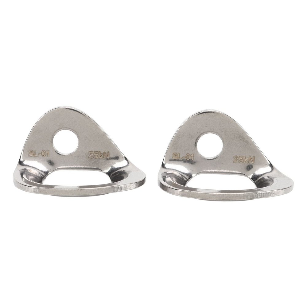 2 Pcs 316 Stainless Steel Climbing Bolt Hanger with Large Bearing Capacity for Carving, Aerial Work, for Rock Climbing, Outdoor Activities