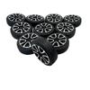 30PCS Toy Car Wheels 30mm Model Toy Plastic Wheel for RC Car Truck Robot DIY Model Toy Building Parts (2x30mm Shape1) view 2