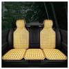 LKXHarleya 3pcs Car Seat Cushion, Breathable Comfortable Anti-Slip Summer Bamboo Sheet Cooling Back Seats in All Seasons for Car Home Office Chair, Beige view 2