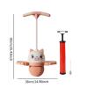 FytStycale Pogo Jump Ball Pogo Stick Jump Strong Grip Boys Girls Jump Board High Jumping Toy for Games Body Training Assistant Outdoor, Pink view 4