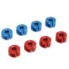 Acouto Upgrade Parts 8PCS Aluminum Oy 12mm RC Wheel Hex Hub A with Pins for Redcat 1/10 RC Model Car Compatible with Red and e 7mm/0.28in Wheel Drive Hex Hub Adapter (7mm) view 3