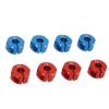 Acouto Upgrade Parts 8PCS Aluminum Oy 12mm RC Wheel Hex Hub A with Pins for Redcat 1/10 RC Model Car Compatible with Red and e 7mm/0.28in Wheel Drive Hex Hub Adapter (7mm) view 4
