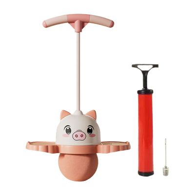 Menolana Pogo Jump Ball Jump Board Kids Adults Exercise Funny Exercise Pogo Stick Jump Bouncing Ball for Body Training Playground, Pink