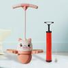 Menolana Pogo Jump Ball Jump Board Kids Adults Exercise Funny Exercise Pogo Stick Jump Bouncing Ball for Body Training Playground, Pink view 2