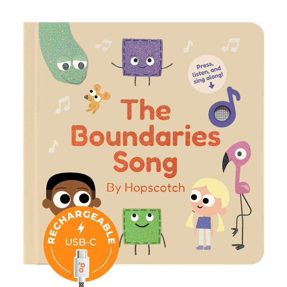 Cali's Books The Boundaries Song by Hopscotch - Feelings Musical Book for Toddlers 1-3 Years Old, Music Books for Kids Emotion, Singing Toy for Children Girls, Baby Sound Toys for Toddler Boys