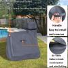 Kids Water Table Cover for Step2 Pump & Splash Discovery Pond Water Table, Outdoor UV, Fade-resistant, Wind and Dust Protection Toddlers Water Sensory Activity Pool Cover(Grey) view 3