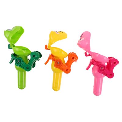 Vaguelly Adorable Frog Lollipop Robot Toy 3pcs Lollipop Storage Machine Candy Dispenser for Children
