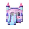 Crossover Inflatable Bounce House with Slide (Without Blower) 18 x 12 x 14.5 Foot Deluxe Pink Castle Bounce House Combo Waterslide with Basketball Hoop, Water Misting System, Stakes and Storage Bag view 2