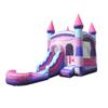 Crossover Inflatable Bounce House with Slide for Kids, 26.5 x 12 x 14.5 Foot Deluxe Pink Castle Combo Bouncer Waterslide Jumper - Includes Pool, Blower, Stakes, Patches and Storage Bag view 1